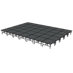 Midwest Folding TransFold 20'x28' Dual-Height Portable Stage Kit, 24