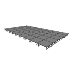 Midwest Folding TransFold 20'x36' Dual-Height Portable Stage Kit, 16