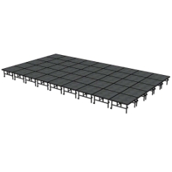 Midwest Folding TransFold 20'x36' Dual-Height Portable Stage Kit, 24