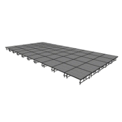 Midwest Folding TransFold 20'x40' Dual-Height Portable Stage Kit, 16