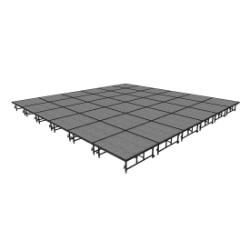 Midwest Folding TransFold 24'x24' Dual-Height Portable Stage Kit, 16