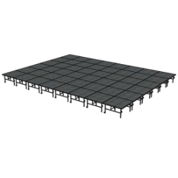 Midwest Folding TransFold 24'x32' Dual-Height Portable Stage Kit, 24