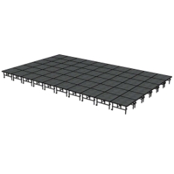 Midwest Folding TransFold 24'x40' Dual-Height Portable Stage Kit, 24