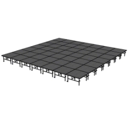 Midwest Folding TransFold 28'x28' Dual-Height Portable Stage Kit, 24