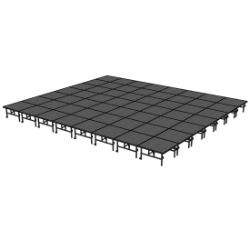 Midwest Folding TransFold 28'x32' Dual-Height Portable Stage Kit, 24