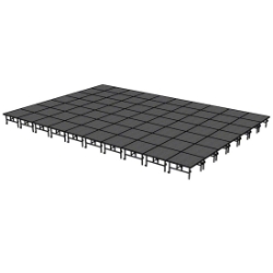 Midwest Folding TransFold 28'x40' Dual-Height Portable Stage Kit, 24