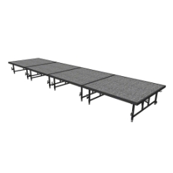 Midwest Folding TransFold 4'x16' Dual-Height Portable Stage Kit, 16