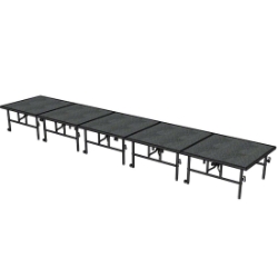 Midwest Folding TransFold 4'x20' Dual-Height Portable Stage Kit, 24