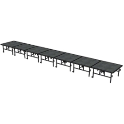 Midwest Folding TransFold 4'x28' Dual-Height Portable Stage Kit, 24