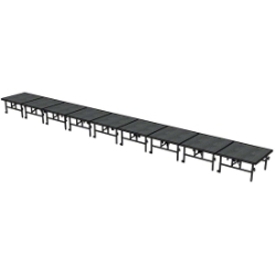 Midwest Folding TransFold 4'x36' Dual-Height Portable Stage Kit, 24