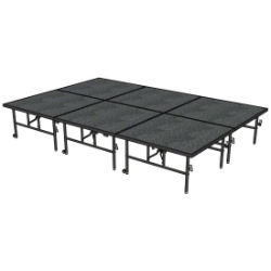Midwest Folding TransFold 8'x12' Dual-Height Portable Stage Kit, 24