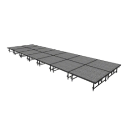 Midwest Folding TransFold 8'x28' Dual-Height Portable Stage Kit, 16