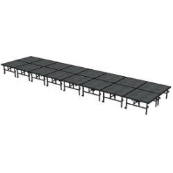 Midwest Folding TransFold 8'x32' Dual-Height Portable Stage Kit, 24