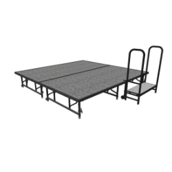 Midwest Folding TransFold 8'x8' Dual-Height Stage with Step, 16
