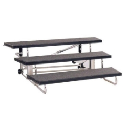 Midwest Folding 3-Tier TransFold Standing Choral Riser, 72