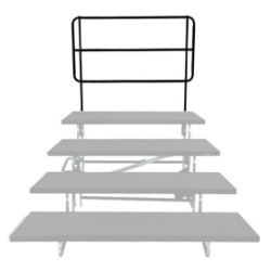 Midwest Folding TransFold Back Guard Rail for 4-Tier 72