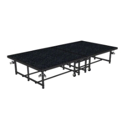Midwest Folding Mobile 4'x8' Fold and Roll Stage MFP-MS midwest folding stage, MWF, MS08C, MS16C, MS24C, MS32C, MS08P, MS16P, MS24P, MS32P, MS08H, MS16H, MS24H, MS32H