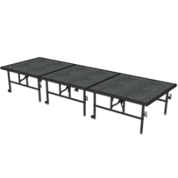 Midwest Folding TransFold 4'x12' Dual-Height Portable Stage Kit, 24