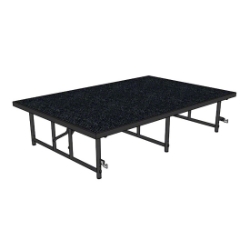 Midwest Folding TransFold 4'x6' Stage Panel, Fixed Height MFP-TF46 portable staging, midwest folding, 4x6, 4 x 6, 6x4, 6 x 4, fixed height, transfold, transfold stage