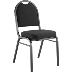 National Public Seating 9260-BT Premium Fabric Stack Chair, Ebony Black/Black Sandtex NPS-9260-BT restaurant chairs, stacking chairs, stack chairs, banquet chairs, 9200 series