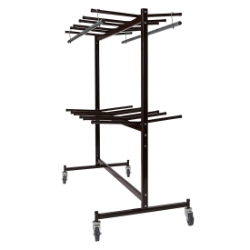National Public Seating 84-60 Double-Tier Chair Truck with Checkerette Bars NPS-84-60 folding chair cart, chair trolley, chair dolley, folding chair truck, checkerette, hanging coat rack, coat check, folding chair truck, transport, rolling