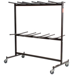 National Public Seating 84 Double-Tier Dolly for Folding Chairs NPS-84 folding chair cart, chair trolley, chair dolley, folding chair truck, checkerette, hanging coat rack, coat check, folding chair truck, transport, rolling