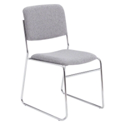 National Public Seating 8652 Fabric Padded Signature Stack Chair, Classic Grey NPS-8652 8600 series, banquet chairs, fabric padded stacking chairs