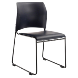 National Public Seating 8704 Cafetorium Plush Vinyl Stack Chair, Blue NPS-8704-10-04 
