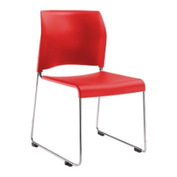 National Public Seating 8817 Cafetorium Plastic Stack Chair, Red NPS-8817-11-17 stack chairs, 8800 series, cafetorium chairs