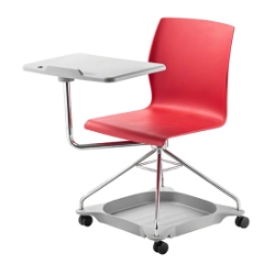 National Public Seating COGO-40 Chair on the Go, Red NPS-COGO-40 national public seating, chair on the go, mobile chair, rolling chair, mobile chair with arms, tablet arm chair, COGO