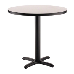 National Public Seating Cafe Table with X Base, 24