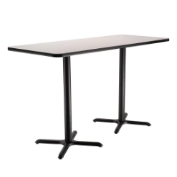 National Public Seating Café Table with X Base, 30