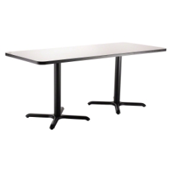 National Public Seating Café Table with X Base, 30