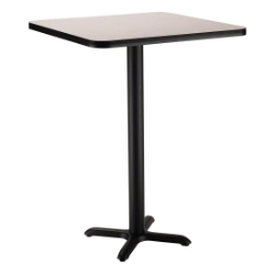 National Public Seating Café Table with X Base, 24
