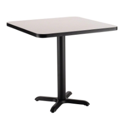National Public Seating Café Table with X Base, 24