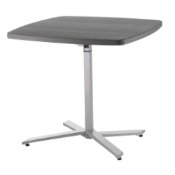 National Public Seating CTT3042 Cafe Time Adjustable-Height Table, Charcoal Slate Top/Silver Frame NPS-CTT3042 cafe time, cafe time tab;e, cafe table, high top cafe table, high top table, height adjustable table