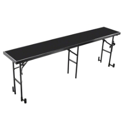 National Public Seating RS32P 8' Straight Standing Choral Riser, Polydeck, 32