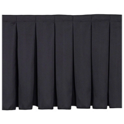 National Public Seating Box Pleat Stage Skirt for 8