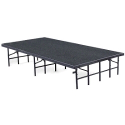 National Public Seating S4816C 4'x8' Portable Stage with Carpet, 16