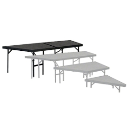 National Public Seating SP4832C Seated Riser Stage Pie Tier, Carpet, 32