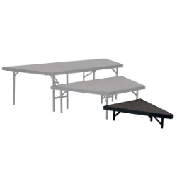 National Public Seating SP488C Seated Riser Stage Pie Tier, Carpet, 8