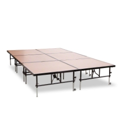 National Public Seating TransFix 12'x8' Hardboard Stage Kit, 24