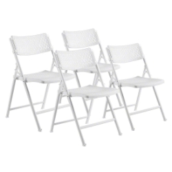 National Public Seating 1421 Airflex Premium Polypropylene Folding Chair, White (4-pack) NPS-1421 folding chairs, 1400 series, plastic chairs, folding chair, polypropylene folding chair, airflex, airflex design