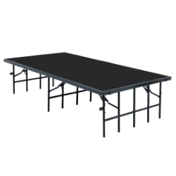 National Public Seating S4816P 4'x8' Portable Stage with Polydeck Surface, 16