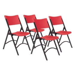 National Public Seating 640 Heavy-Duty Plastic Folding Chair, Red (4-pack) NPS-640 National Public Seating, NPS 640, NPS 640 folding chair, NPS 600 Series chair, NPS folding chair, heavy-duty plastic folding chair, speckled grey folding chair, commercial folding chair, church folding chair, school folding chair, event seating, MAS certified folding chair, ANSI/BIFMA folding chair