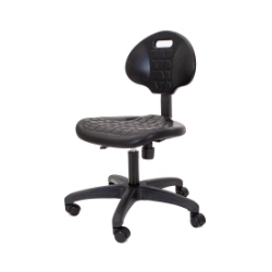 National Public Seating 6716HB Black Polyurethane Task Chair, 16