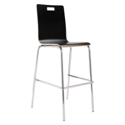 National Public Seating BCS23 Bushwick Bentwood Café Stool, Black NPS-BCS23 stool, cafetorium chairs, high top chair, cafe stool, cafe high top stool