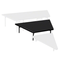 National Public Seating SP3616P Seated Riser Stage Pie Tier, Polydeck, 16