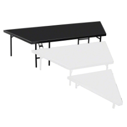 National Public Seating SP3624P Seated Riser Stage Pie Tier, Polydeck, 24
