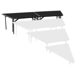 National Public Seating SP3632P Seated Riser Stage Pie Tier, Polydeck, 32